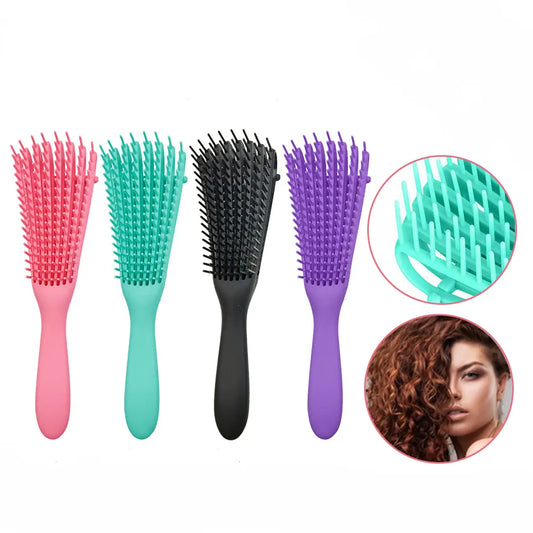 "Women's Hairbrush with Scalp Massage for Curly Hair"